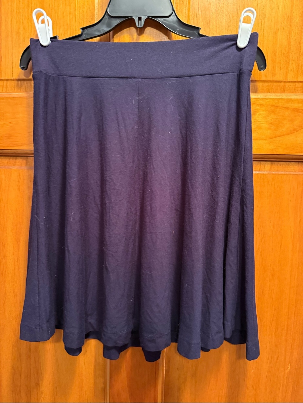 LOFT Navy Circle Skirt